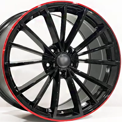 19*8.0 5*112 ET45 57.1 BLACK RED LP